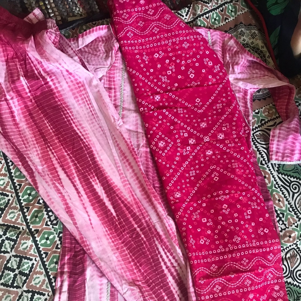 Tie dye pakistani stitched suits